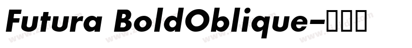 Futura BoldOblique字体转换